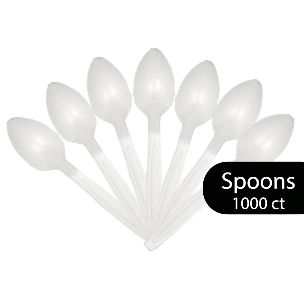 Cutlery Bulk Pack — 1000 Count (Choose: Forks, Knives, or Spoons) Spoons - 1000 Count - Cutlery - beyondGREEN™