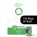Dog Poop Bags – Poop Bags – Dog Bags | Folded Rolls 9" x 12" | Leak - Resistant | Made in USA | beyondGREEN 750 Count - Dog Waste Bags - beyondGREEN™