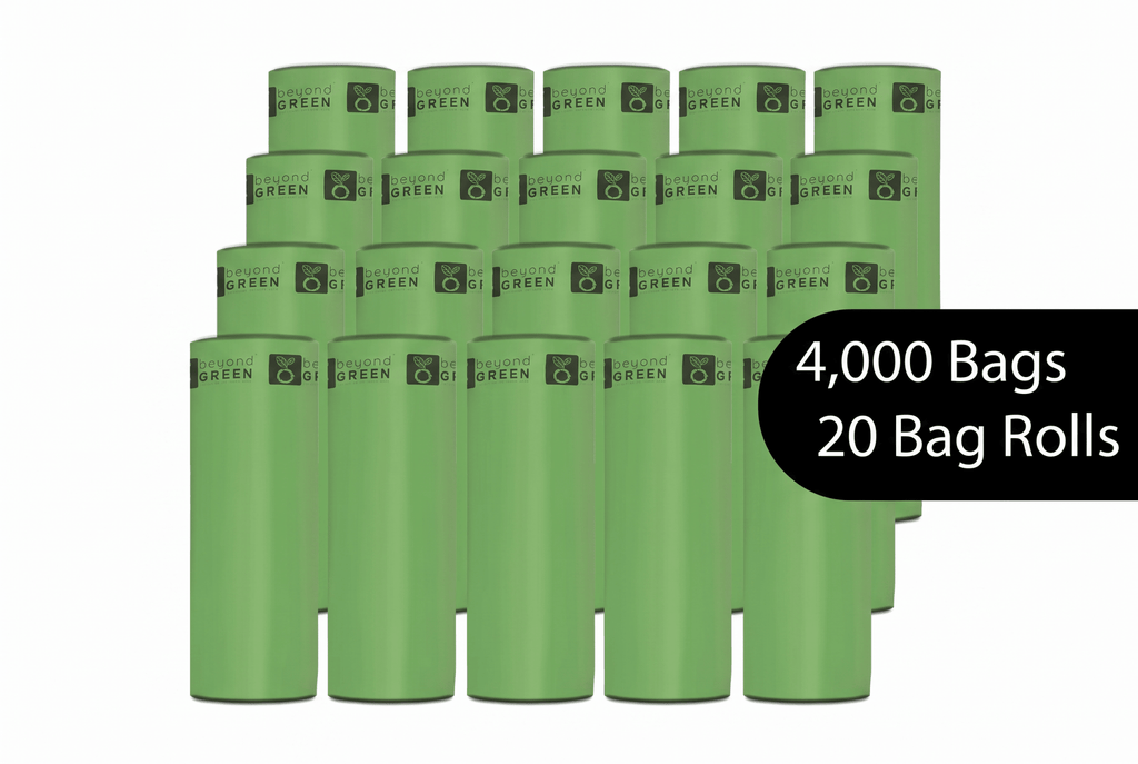 Dog Waste Bags – 200 - Count Core Roll 8" x 13" | Bulk Refill | Made in USA | beyondGREEN 1 Roll - 200 Bags - Dog Waste Bags - beyondGREEN™