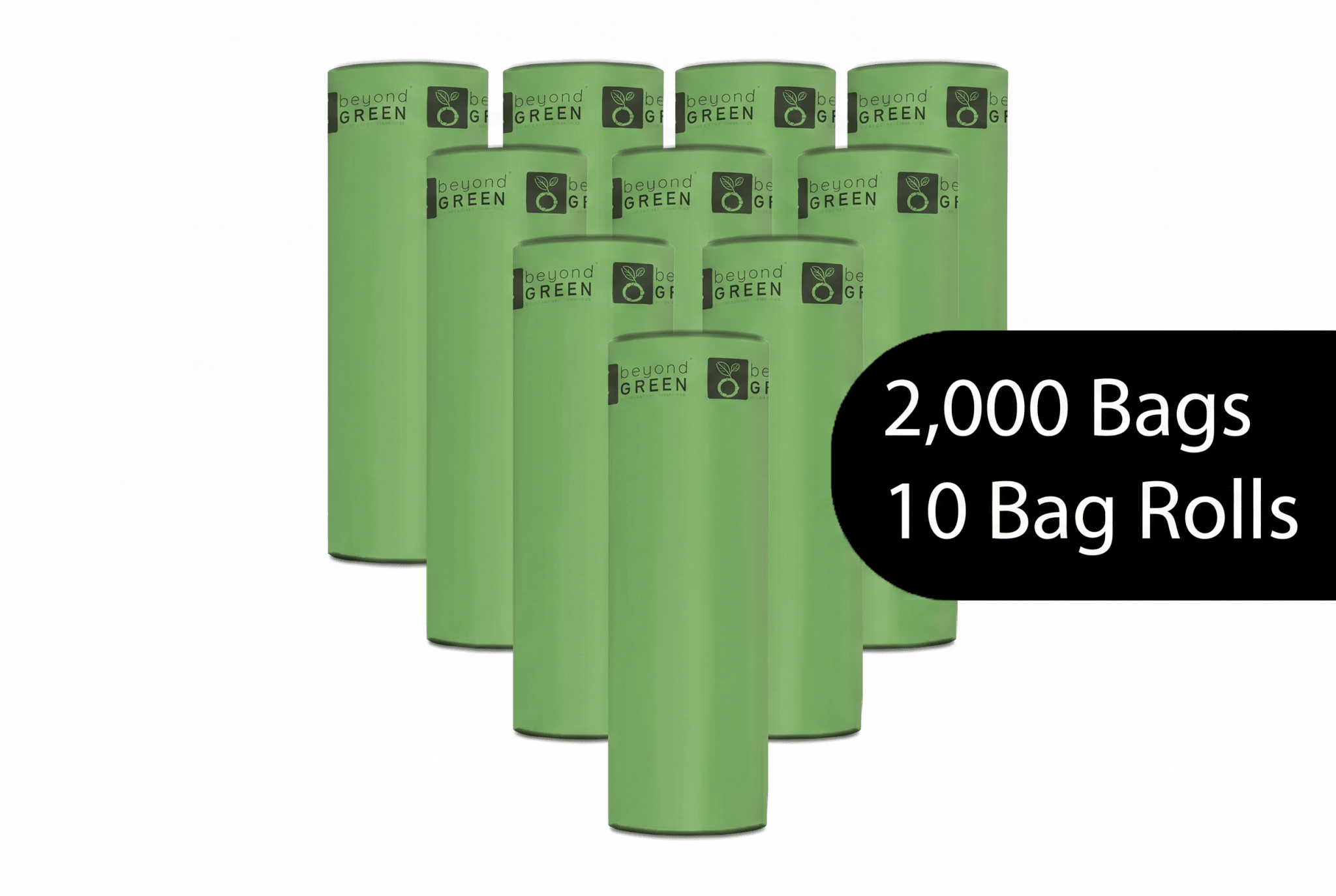 Dog Waste Bags – 200 - Count Core Roll 8" x 13" | Bulk Refill | Made in USA | beyondGREEN 1 Roll - 200 Bags - Dog Waste Bags - beyondGREEN™