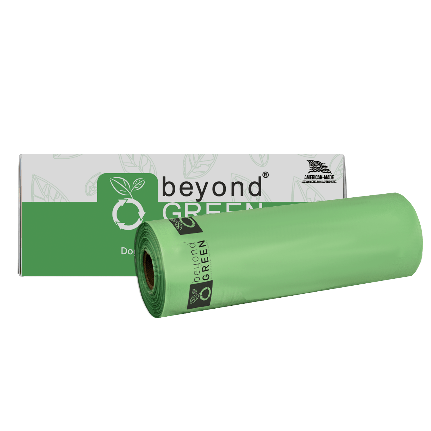 Dog Waste Bags – 200 - Count Core Roll 8" x 13" | Bulk Refill | Made in USA | beyondGREEN 1 Roll - 200 Bags - Dog Waste Bags - beyondGREEN™