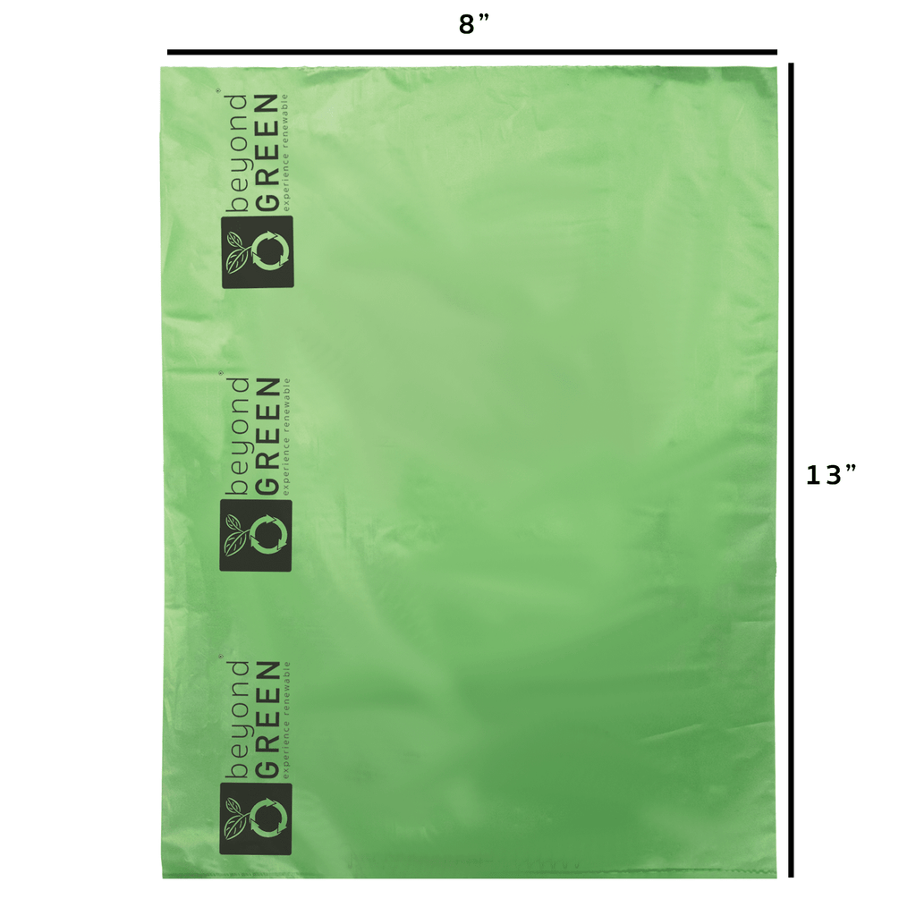 Dog Waste Bags – 200 - Count Core Roll 8" x 13" | Bulk Refill | Made in USA | beyondGREEN 1 Roll - 200 Bags - Dog Waste Bags - beyondGREEN™