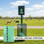 Dog Waste Station Bags – Single - Pull Refill 9" x 13" | Park Dispenser Compatible | Made in USA | beyondGREEN 25 Packs - 2500 Bags - Dog Waste Bags - beyondGREEN biotech™
