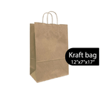 FSC Kraft Paper Shopping Bags – 250 Count | Post - Consumer Recycled | beyondGREEN Kract Paper Bag | 12" x 7" x 17" | 250CT - Paper Bags - beyondGREEN biotech™