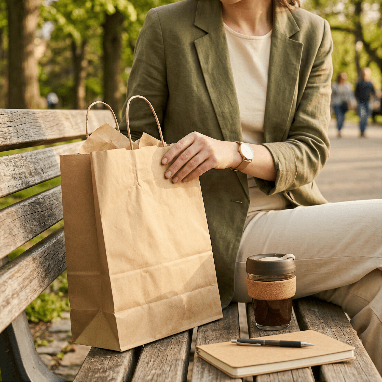 FSC Kraft Paper Shopping Bags – 250 Count | Post - Consumer Recycled | beyondGREEN Kraft Paper Bag | 10" x 7" x 12" | 250CT - Paper Bags - beyondGREEN biotech™
