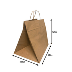 FSC Kraft Paper Shopping Bags – 250 Count | Post - Consumer Recycled | beyondGREEN Kraft Paper Bag | 12" x 10" x 12" | 250CT - Paper Bags - beyondGREEN biotech™