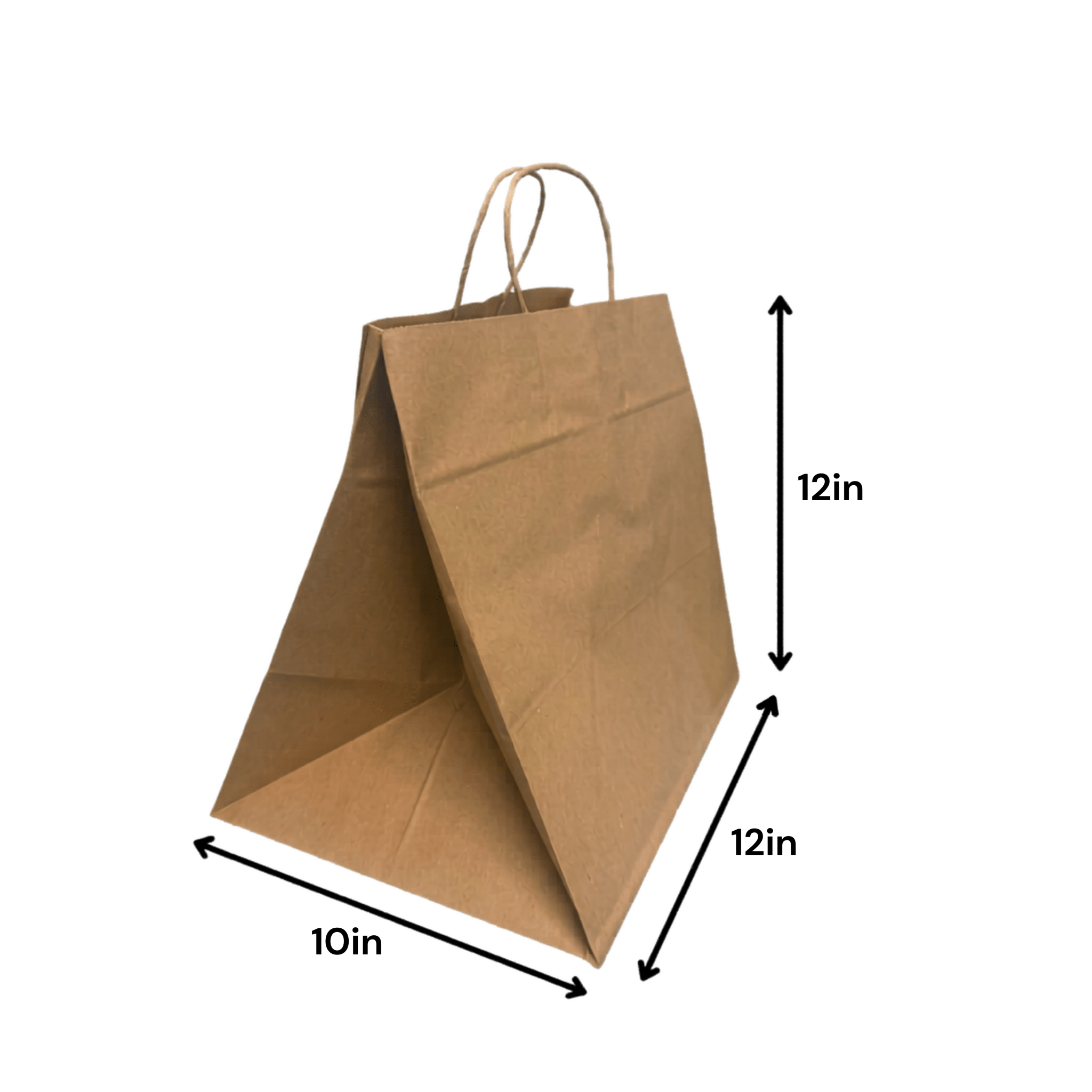 FSC Kraft Paper Shopping Bags – 250 Count | Post - Consumer Recycled | beyondGREEN Kraft Paper Bag | 12" x 10" x 12" | 250CT - Paper Bags - beyondGREEN biotech™