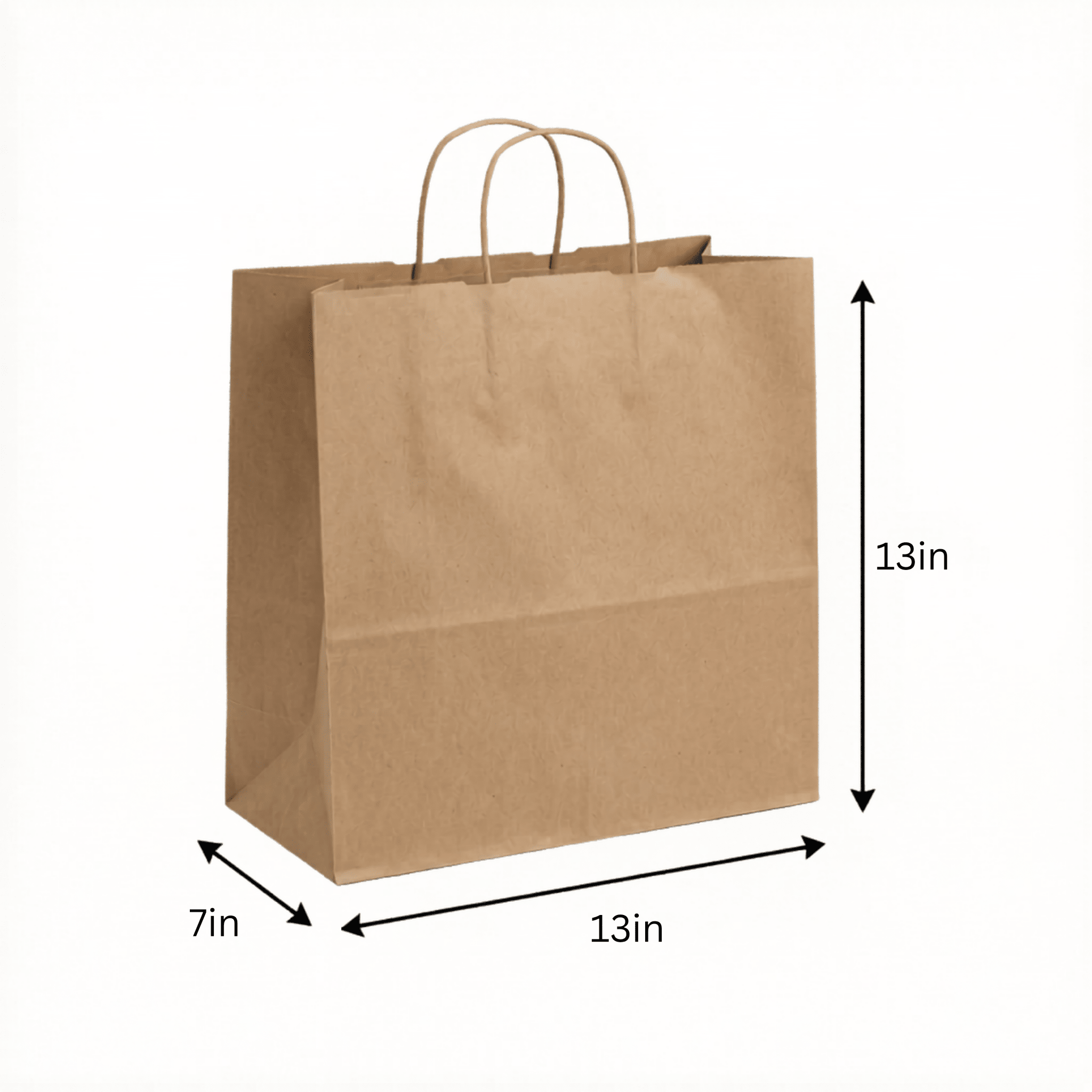 FSC Kraft Paper Shopping Bags – 250 Count | Post - Consumer Recycled | beyondGREEN Kraft Paper Bag | 12" x 10" x 12" | 250CT - Paper Bags - beyondGREEN biotech™