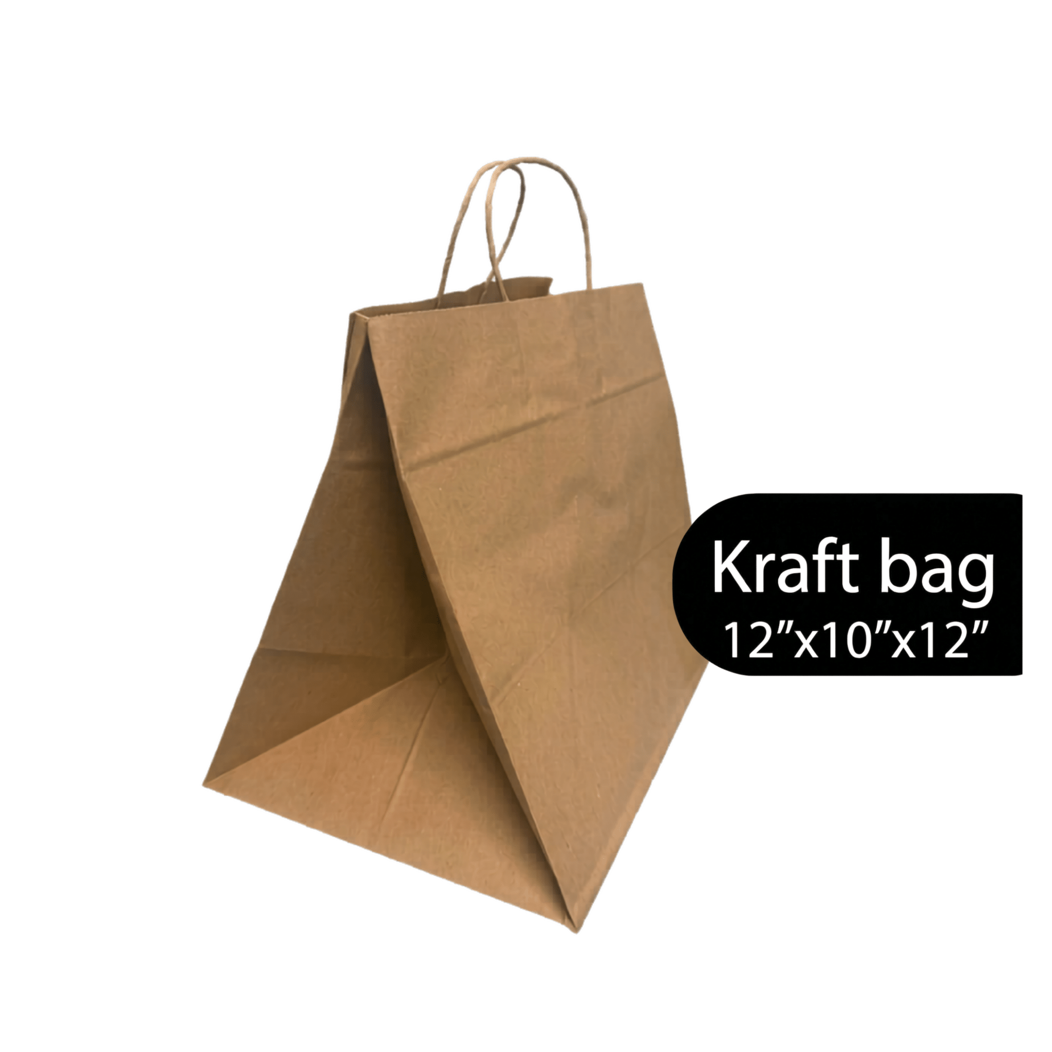 FSC Kraft Paper Shopping Bags – 250 Count | Post - Consumer Recycled | beyondGREEN Kraft Paper Bag | 12" x 10" x 12" | 250CT - Paper Bags - beyondGREEN biotech™