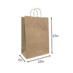 FSC Kraft Paper Shopping Bags – 250 Count | Post - Consumer Recycled | beyondGREEN Kraft Paper Bag | 12" x 10" x 12" | 250CT - Paper Bags - beyondGREEN biotech™
