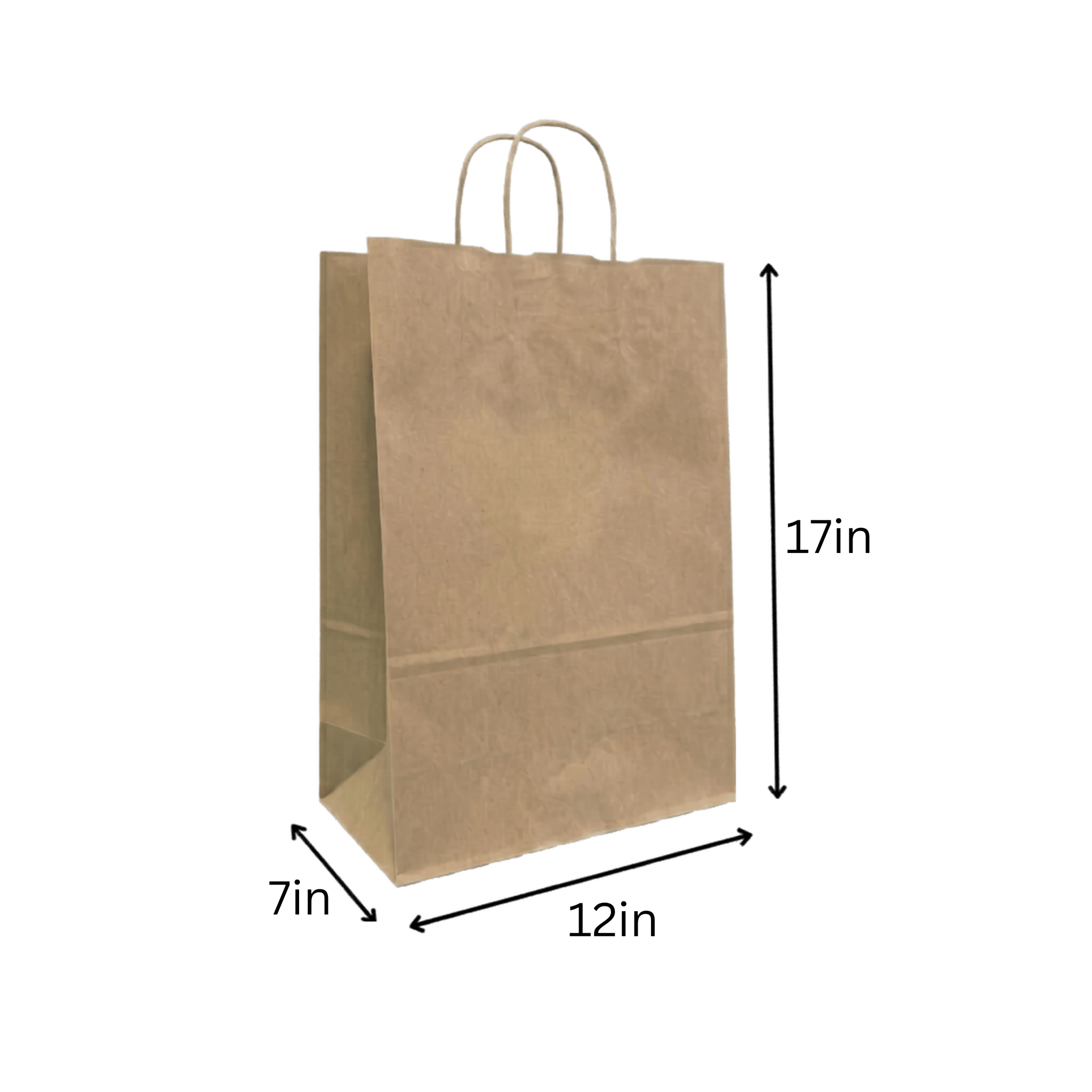 FSC Kraft Paper Shopping Bags – 250 Count | Post - Consumer Recycled | beyondGREEN Kraft Paper Bag | 12" x 10" x 12" | 250CT - Paper Bags - beyondGREEN biotech™