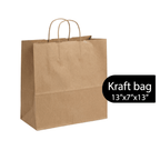 FSC Kraft Paper Shopping Bags – 250 Count | Post - Consumer Recycled | beyondGREEN Kraft Paper Bag | 13" x 7" x 13" | 250CT - Paper Bags - beyondGREEN biotech™
