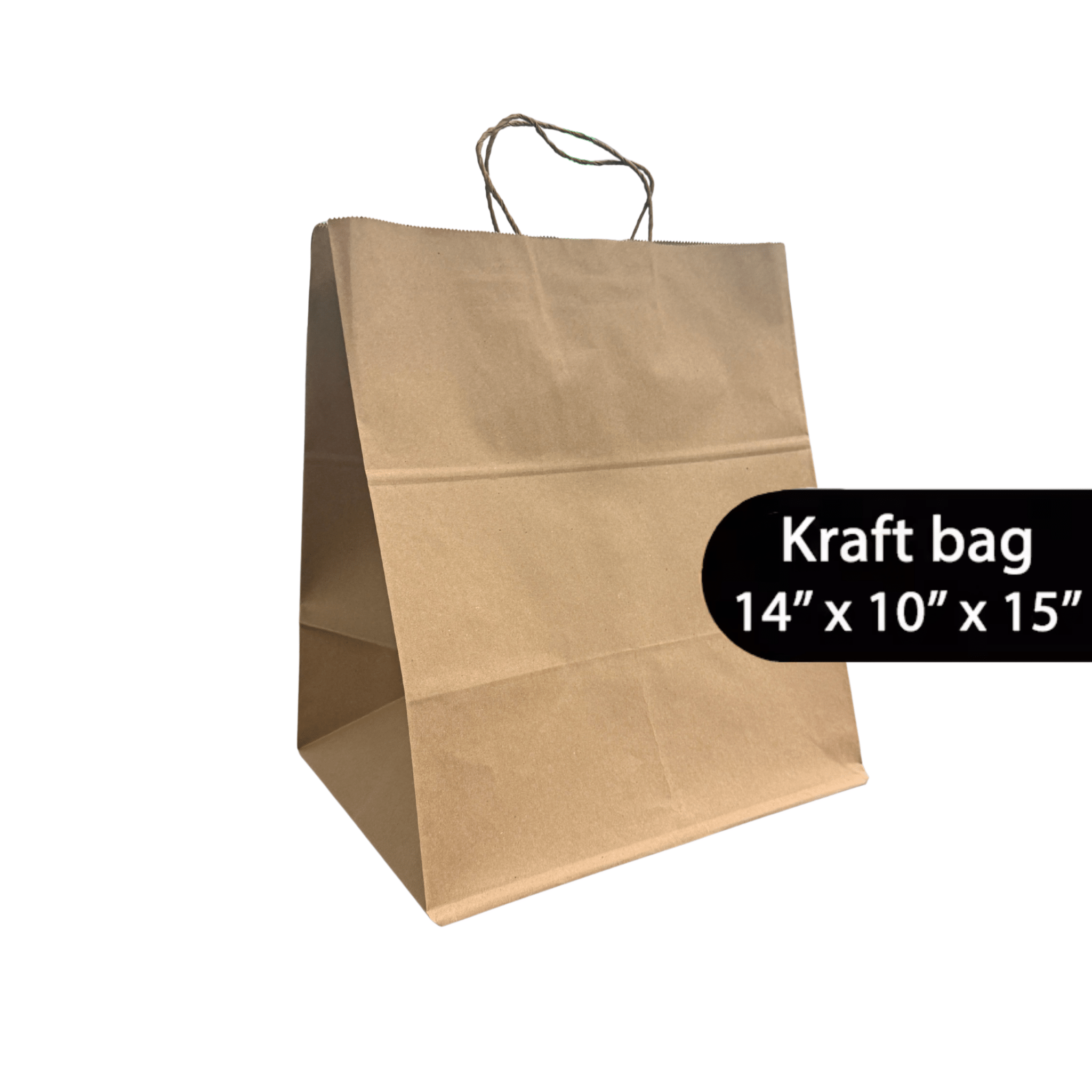 FSC Kraft Paper Shopping Bags – 250 Count | Post-Consumer Recycled | beyondGREEN Kraft Paper Bag | 14" x 10" x 15" | 250CT - Paper Bags - beyondGREEN biotech™