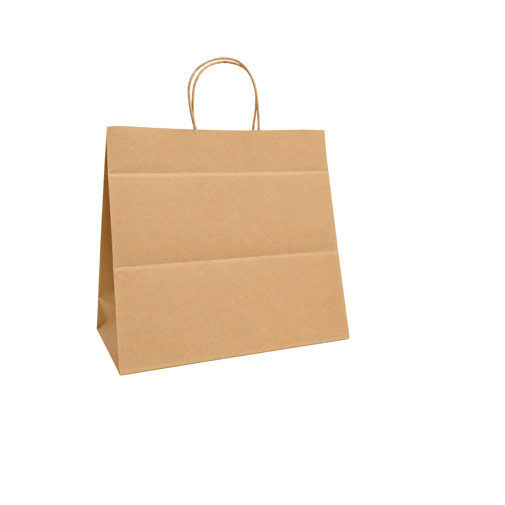 FSC Kraft Paper Shopping Bags – 250 Count | Post-Consumer Recycled | beyondGREEN Kraft Paper Bag | 14" x 10" x 15" | 250CT - Paper Bags - beyondGREEN biotech™