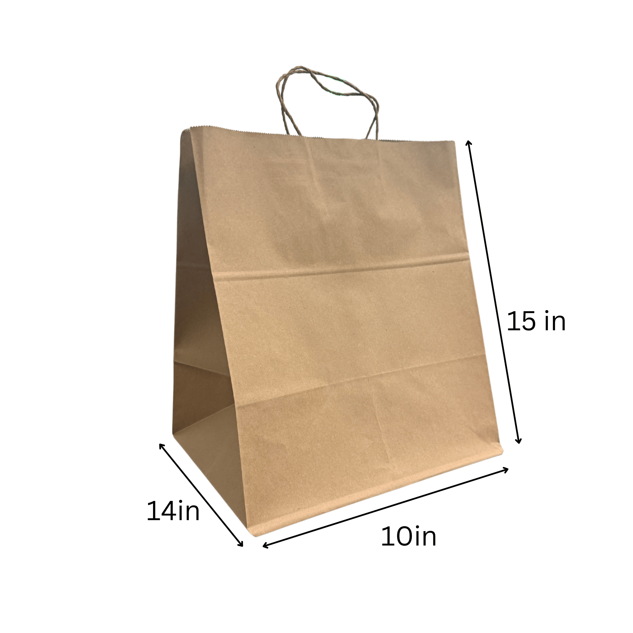 FSC Kraft Paper Shopping Bags – 250 Count | Post-Consumer Recycled | beyondGREEN Kraft Paper Bag | 14" x 10" x 15" | 250CT - Paper Bags - beyondGREEN biotech™