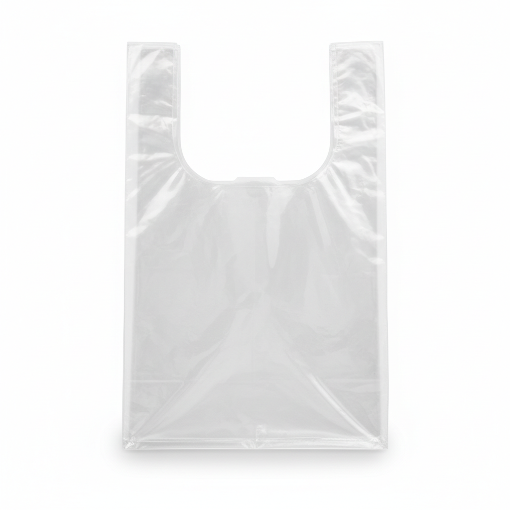 beyondGREEN Clear Multipurpose Take Out Bag — Durable, Easy-Carry, Made in USA - 1000 Count