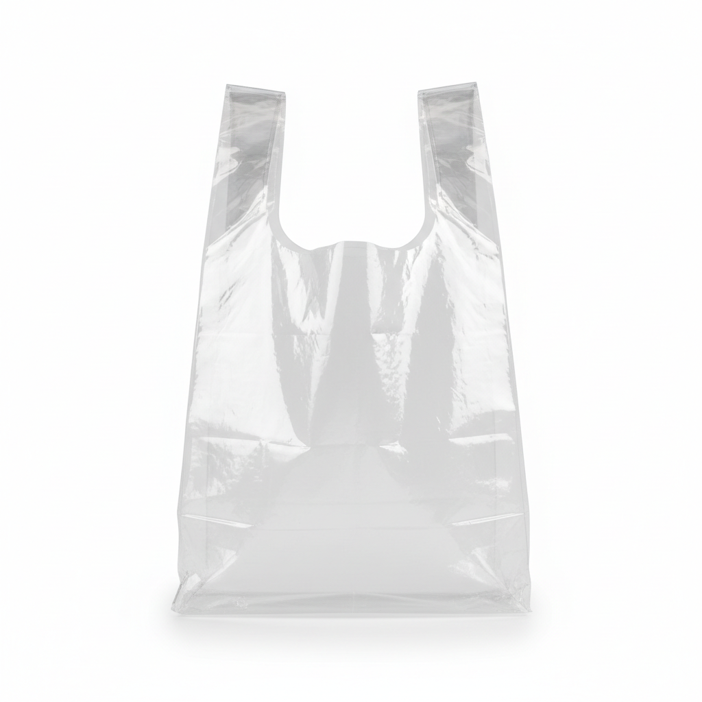 beyondGREEN Clear Multipurpose Take Out Bag — Durable, Easy-Carry, Made in USA - 1000 Count