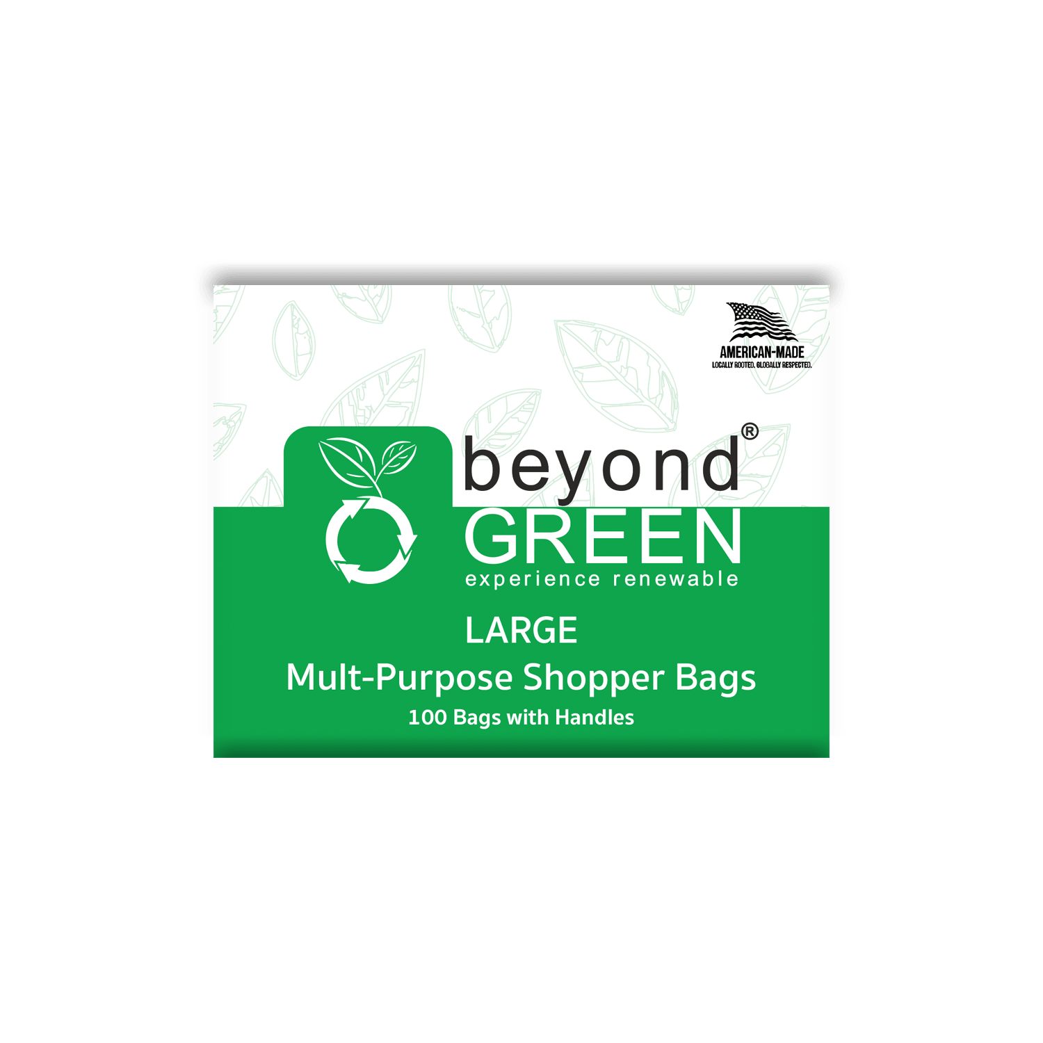 Large Multi - Purpose Carry Bags – 10" x 7" x 20" | Tear - Resistant | Made in USA | beyondGREEN 100 - Multi - Purpose Bags - beyondGREEN™
