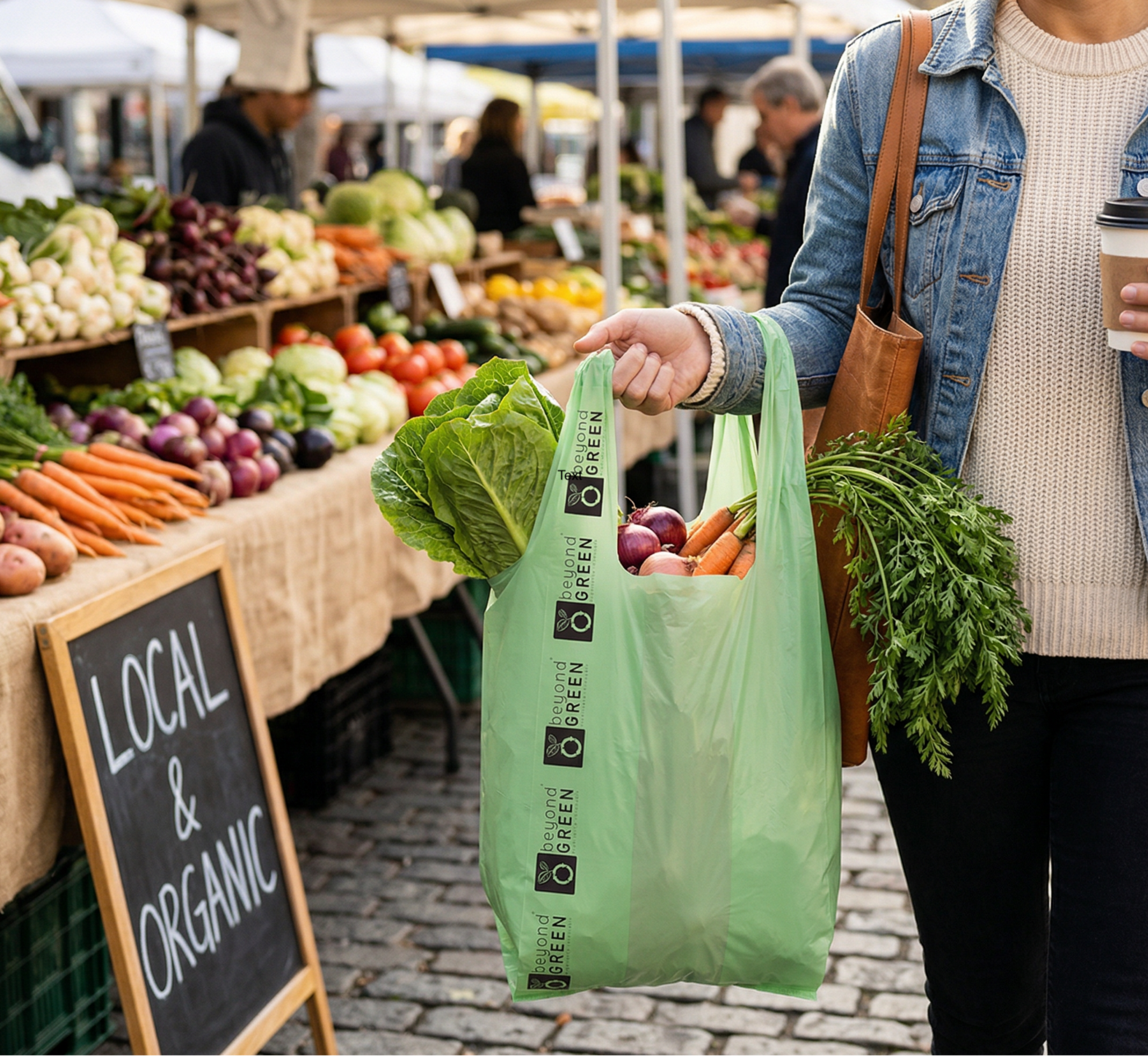Large Multi - Purpose Carry Bags – 10" x 7" x 20" | Tear - Resistant | Made in USA | beyondGREEN 100 - Multi - Purpose Bags - beyondGREEN™