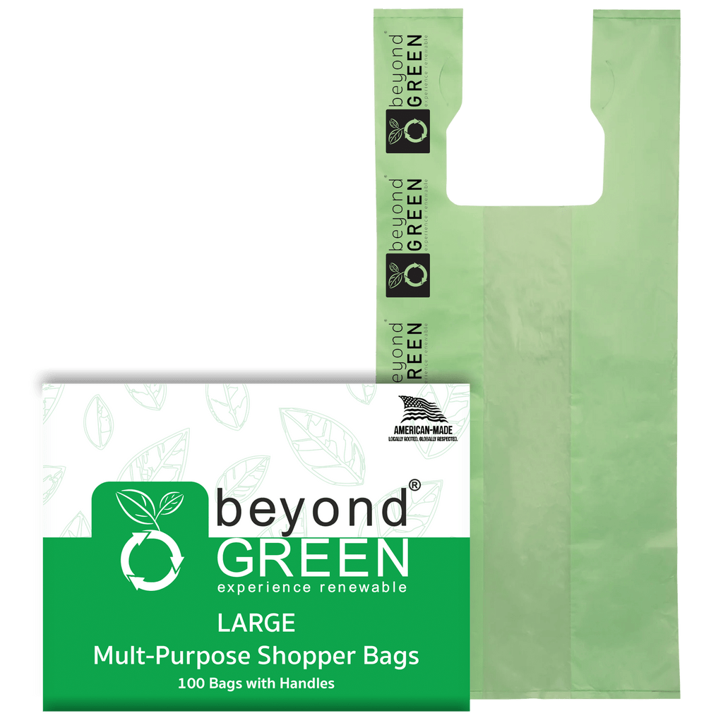 Large Multi - Purpose Carry Bags – 10" x 7" x 20" | Tear - Resistant | Made in USA | beyondGREEN 100 - Multi - Purpose Bags - beyondGREEN™