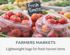 Produce Bags on Roll – 100 Count | Clear | 14" x 17" | Reusable Style | Made in USA | beyondGREEN - beyondGREEN biotech™
