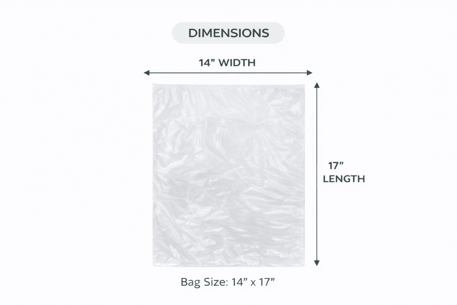 Produce Bags on Roll – 100 Count | Clear | 14" x 17" | Reusable Style | Made in USA | beyondGREEN - beyondGREEN biotech™