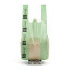 Green Dog Waste Bags – 8" x 16" with 5" Gusset & Handles – Made in USA