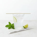 Wrapped 10.25'' x 0.27'' Compostable White Giant Drinking Straws - 1,850 Count - beyondGREEN biotech™