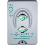 beyondGREEN Dog Waste Bag Dispenser – Wall & Pole Mount – Standard Roll Compatible, Front-Load