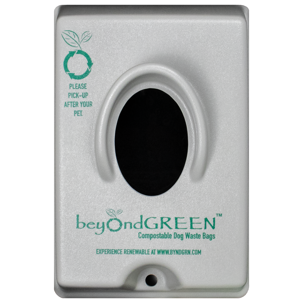 beyondGREEN Single-Pull Dog Waste Bag Dispenser – Wall/Pole Mount – Compatible with Single-Pull Header Packs – Heavy-Duty Construction