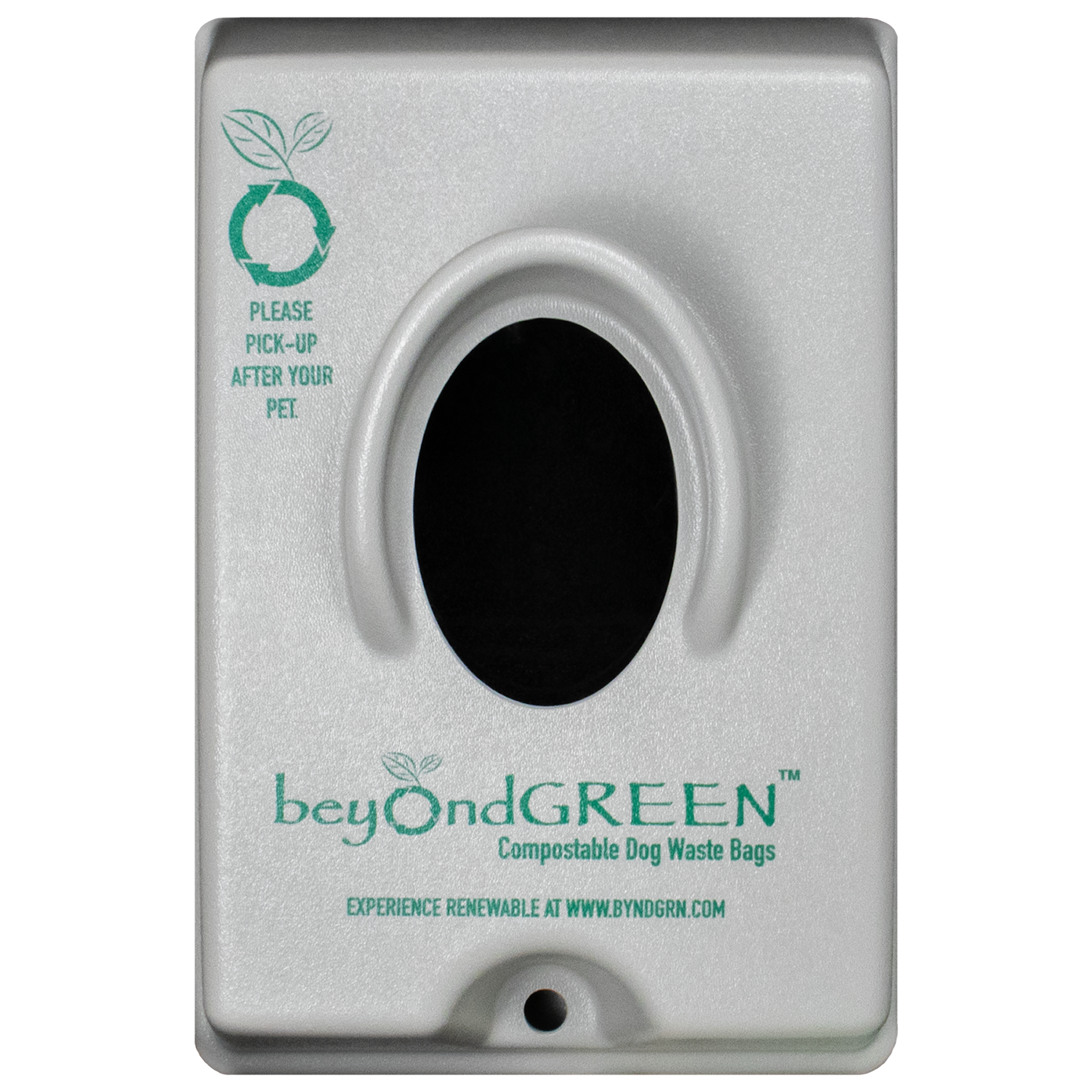 beyondGREEN Single-Pull Dog Waste Bag Dispenser – Wall/Pole Mount – Compatible with Single-Pull Header Packs – Heavy-Duty Construction