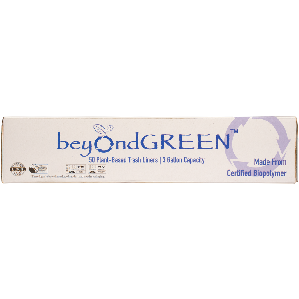 3-Gallon Plant-Based Trash Can Liner - 50 Bags