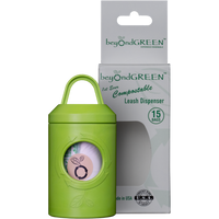 Dispenser along side packaging completely compostable manufactured by beyondGREEN
